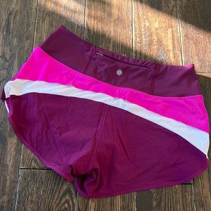 Athleta Womens size small pink Run With It running shorts.  Gently worn